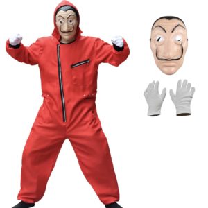 Déguisement Casa de papel combinaison, masque et gants Enfant Déguisement Casa de Papel Déguisement Film