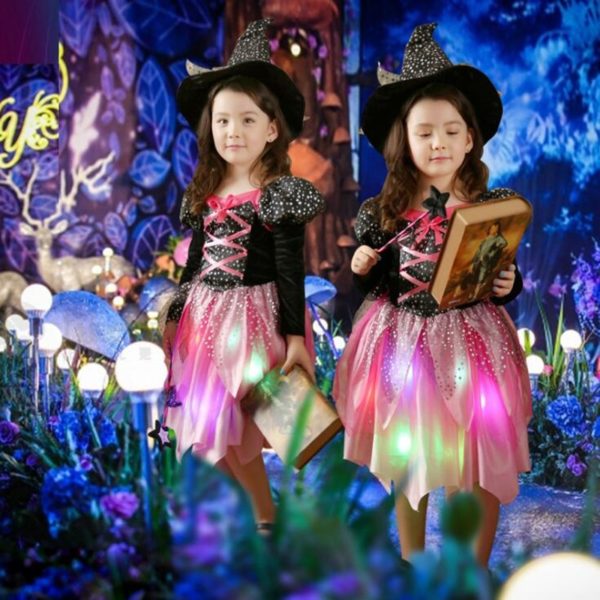 Déguisement robe de sorcière à LED Déguisement Sorcière Déguisement Fantastique Déguisement Halloween