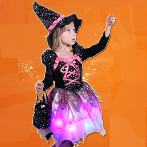 Déguisement robe de sorcière à LED Déguisement Sorcière Déguisement Fantastique Déguisement Halloween