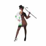 Déguisement pour Adultes Dr. Jekyll & Mr. Hyde, porté par une femme qui porté un chapeau noir. Bonne qualité, très à la mode
