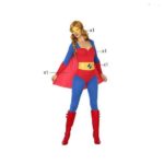 Déguisement pour Adultes Superhéroïne bleu et rouge Déguisement Super Héro Déguisement Film