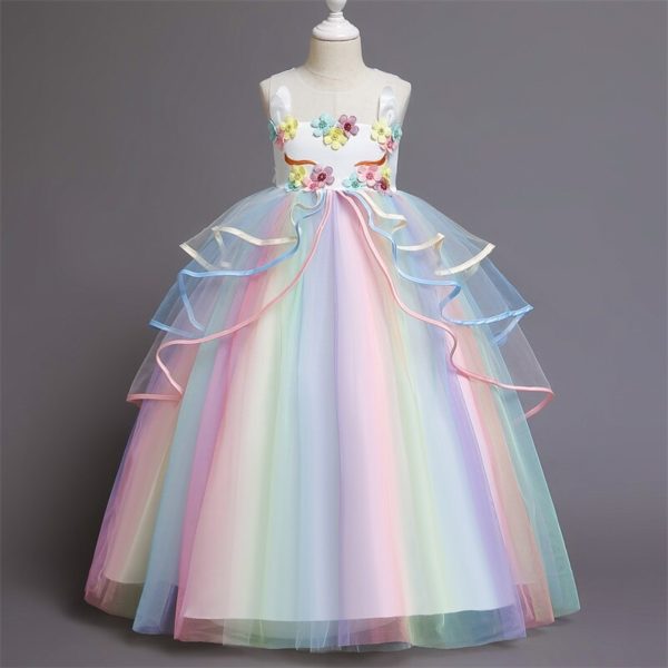 Déguisement enfant licorne robe de princesse Déguisement Animaux Déguisement Licorne