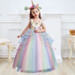 Déguisement enfant licorne robe de princesse Déguisement Animaux Déguisement Licorne