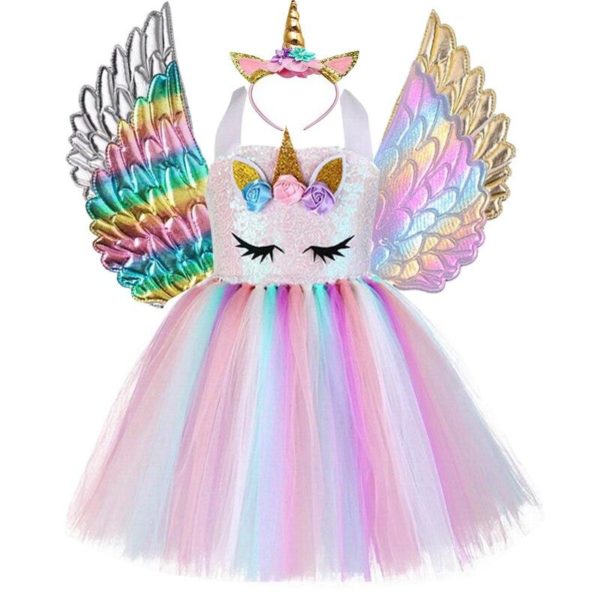 Déguisement enfant robe tutu licorne rose Déguisement enfant robe tutu licorne rose Déguisement Animaux Déguisement Licorne