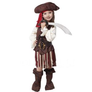 Costume cosplay capitaine pirate pour filles Déguisement Film Déguisement Pirate