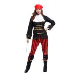 Costume de capitaine pirate standard Déguisement Halloween Déguisement Historique Déguisement Pirate