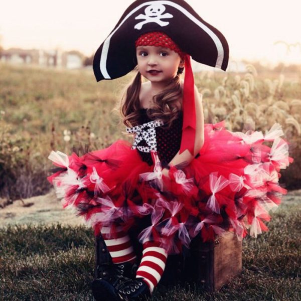 Costume de pirate moelleux pour petite fille Déguisement Historique Déguisement Pirate