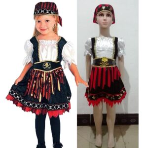 Costume de pirate pour petite fille Déguisement Historique Déguisement Pirate