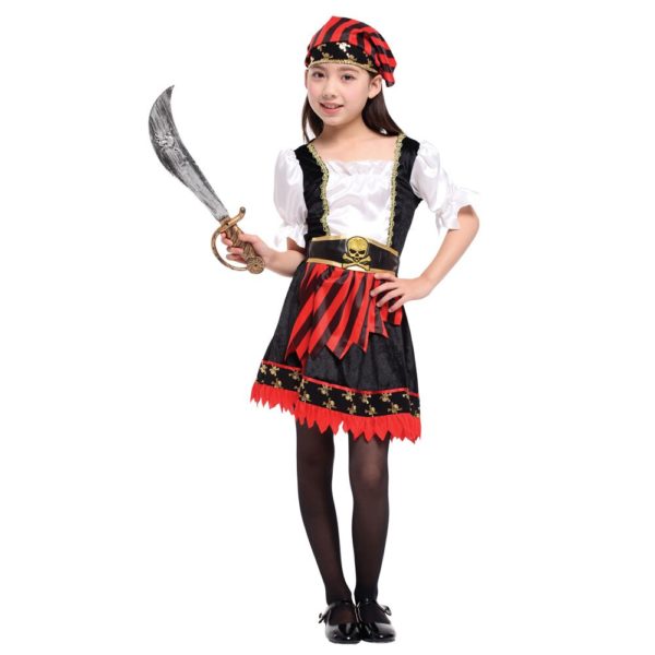 Costume de pirate pour petite fille Déguisement Historique Déguisement Pirate
