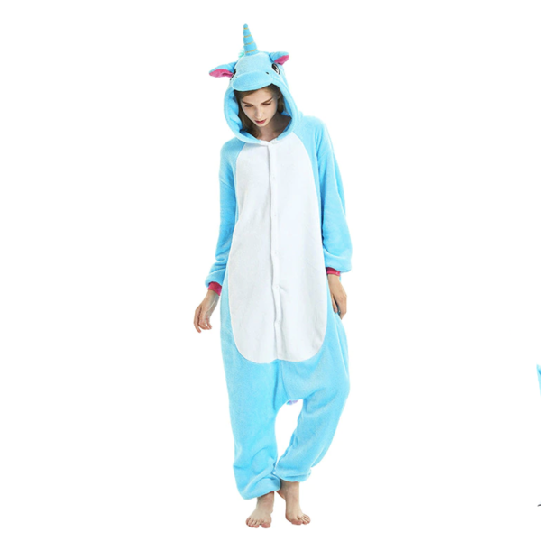 Déguisement adulte combinaison licorne bleu Déguisement Animaux Déguisement Licorne