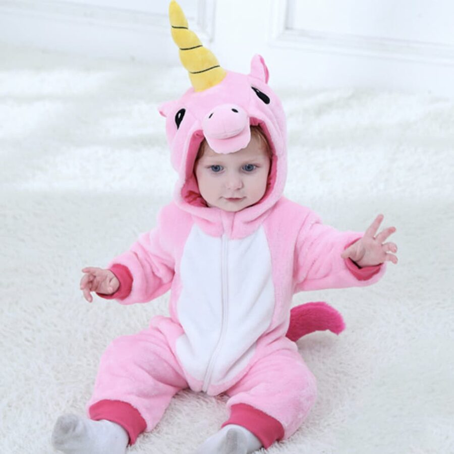 Déguisement bébé combinaison licorne rose Déguisement Animaux Déguisement Licorne