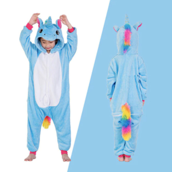 Déguisement enfant combinaison licorne rose et bleu Déguisement Animaux Déguisement Licorne