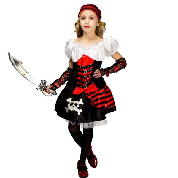 Tenue de pirate pour filles Déguisement Historique Déguisement Pirate
