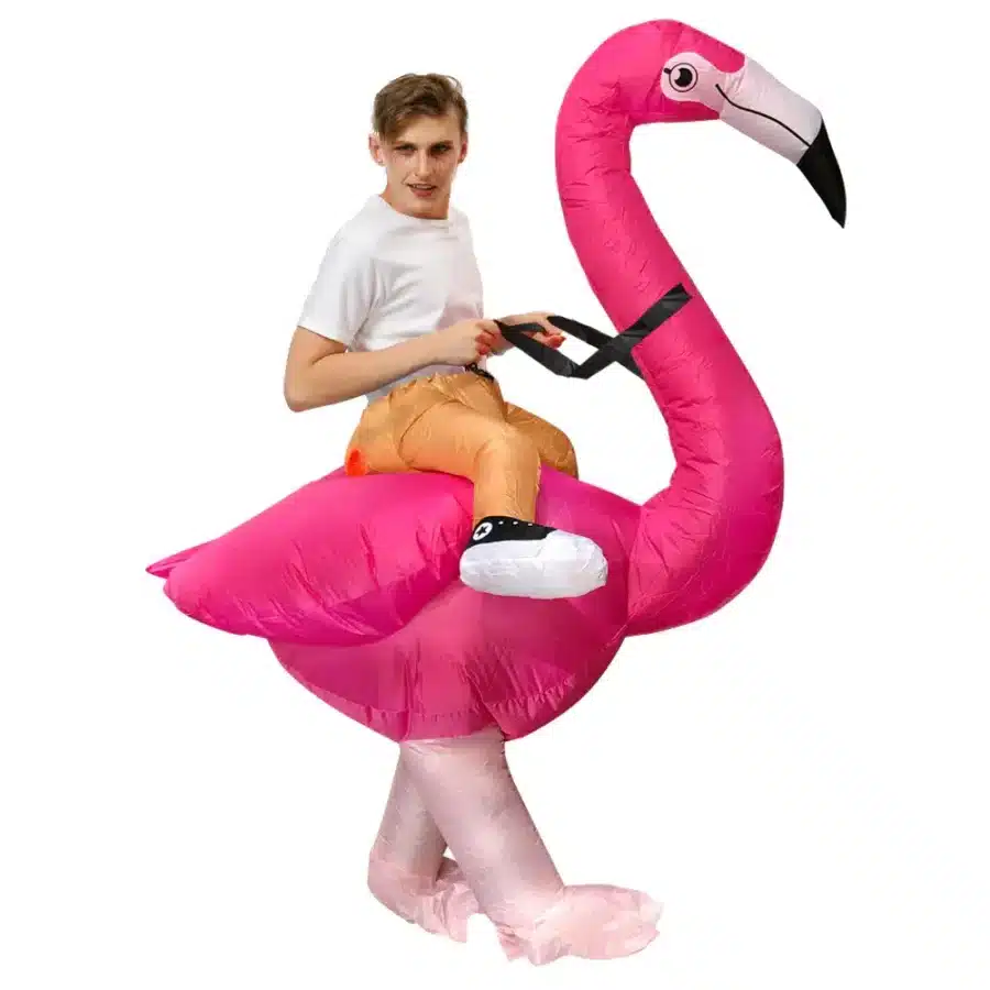 flam Déguisement gonflable Flamand Rose
