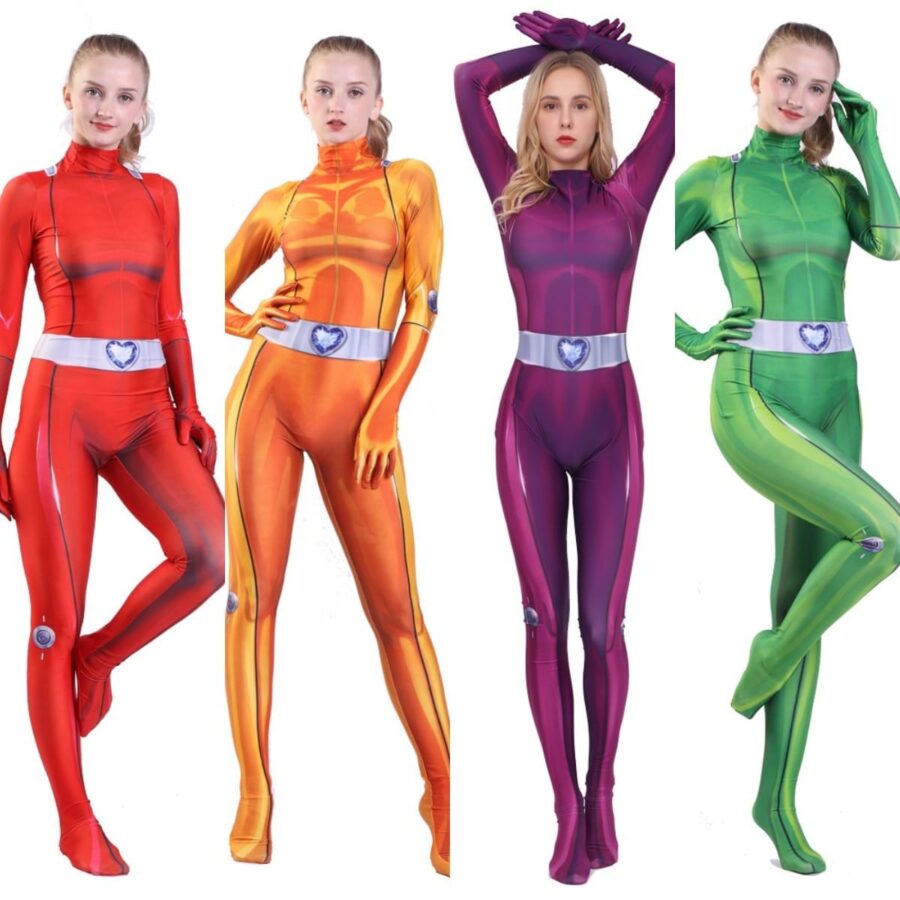 Combinaison de Sam, Clover, Alex de Totally Spies Déguisement Fantastique