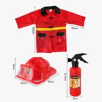 Accessoire de pompier pour enfants Déguisement Métier Déguisement Pompier
