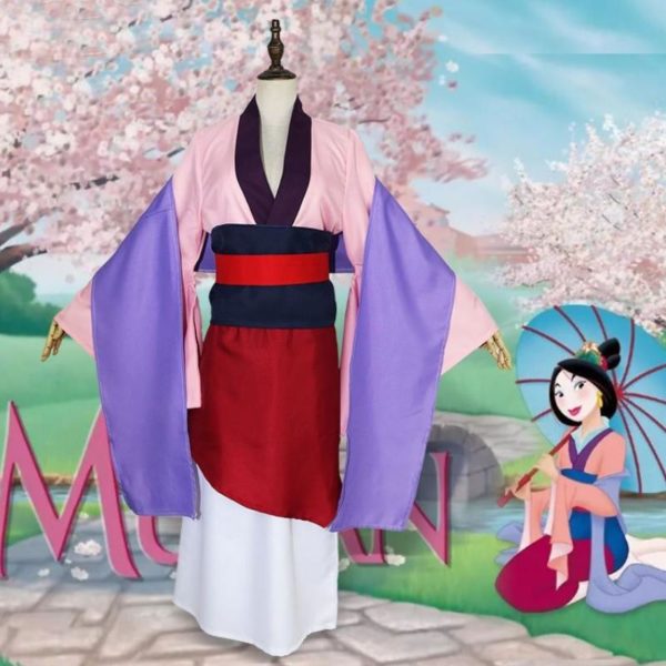 Robe Hua Mulan pour enfants et adultes Déguisement Disney