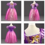 Robe Raiponce violet pour enfants Déguisement Disney Déguisement Raiponce