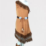 Robe indienne marron fantaisie pour femmes Déguisement Historique Déguisement Indien