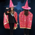 Cape de sorcière avec chapeau pointu pour enfants Déguisement Fantastique Déguisement Sorcière