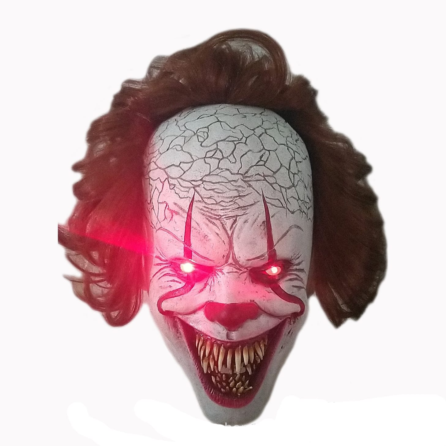 Masque clown Halloween lumineux Accessoires Déguisement Halloween