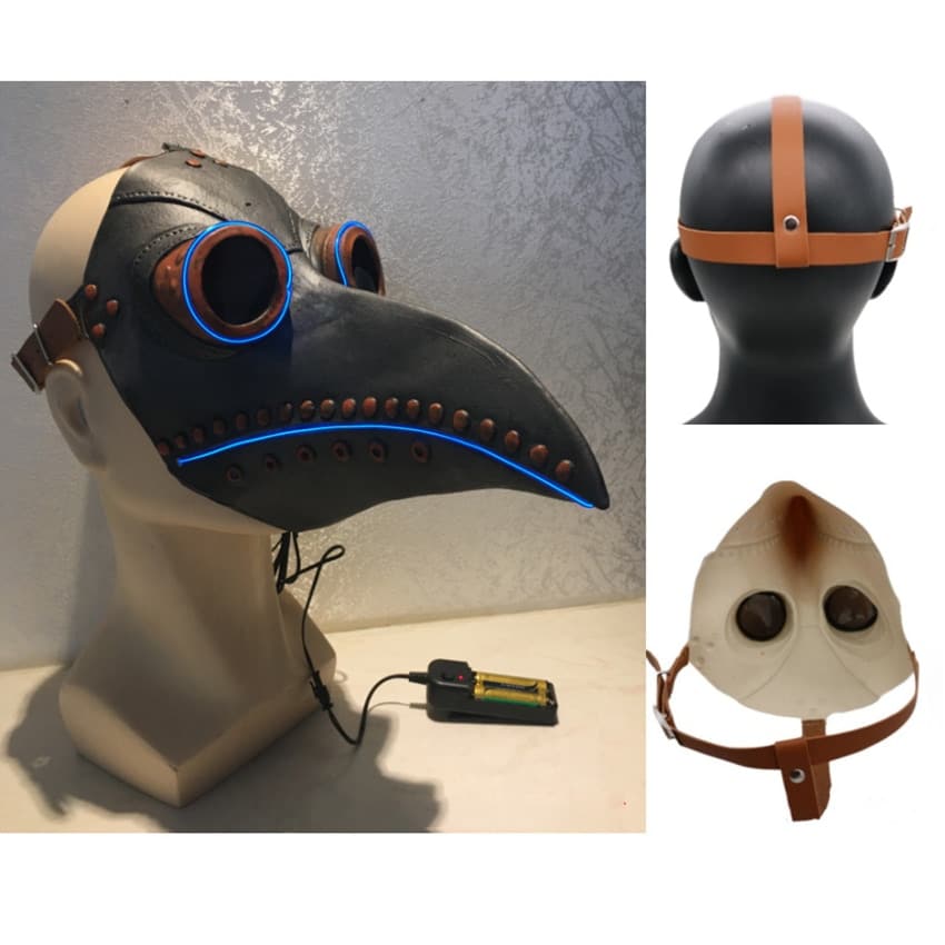 Masque de la peste lumineux Accessoires Déguisement Halloween