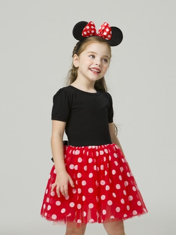 Robe Minnie Mouse pour petite fille Déguisement Disney