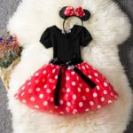 Robe Minnie Mouse pour petite fille Déguisement Disney