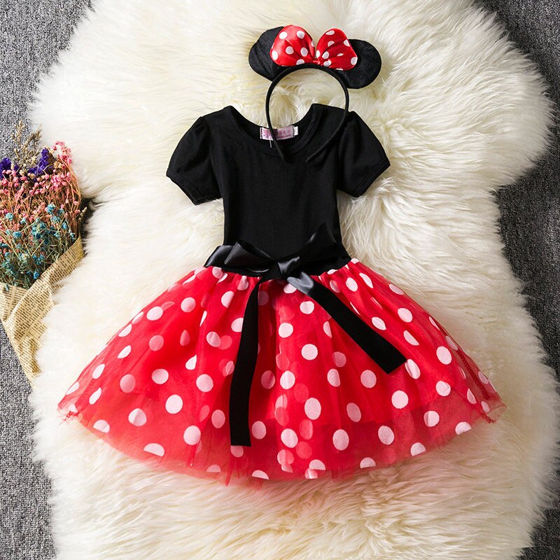 Robe Minnie Mouse pour petite fille - Déguisement Mania