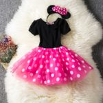 Robe Minnie Mouse pour petite fille Déguisement Disney