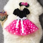 Robe Minnie Mouse pour petite fille Déguisement Disney