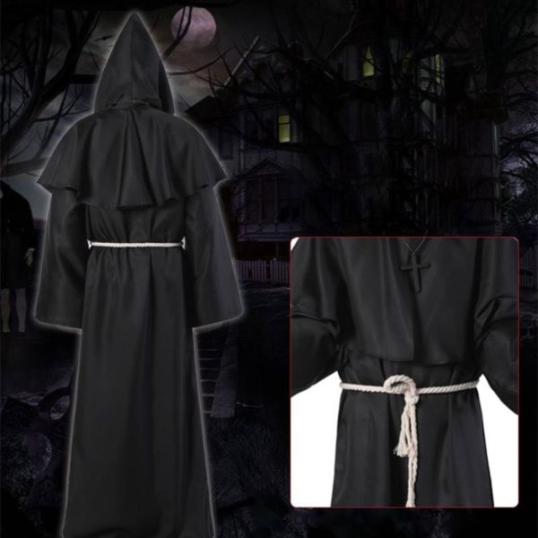 Robe à capuche style médiéval Déguisement Historique