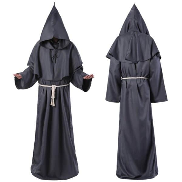 Robe à capuche style médiéval Déguisement Historique