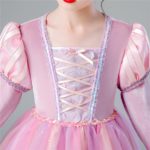 Robe princesse Raiponce à manches longues pour filles Déguisement Disney Déguisement Raiponce