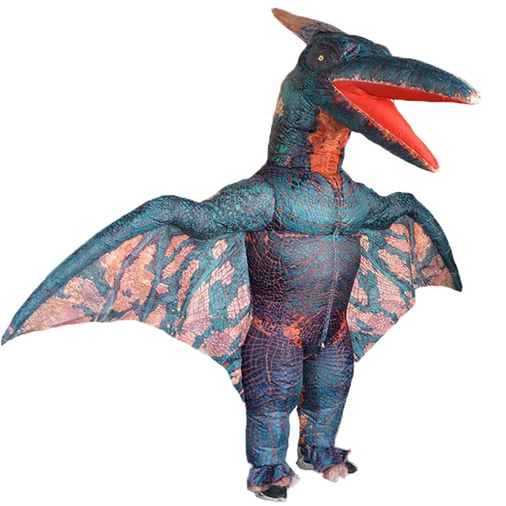 Costume gonflable de dinosaure vert 35071 kvjwin