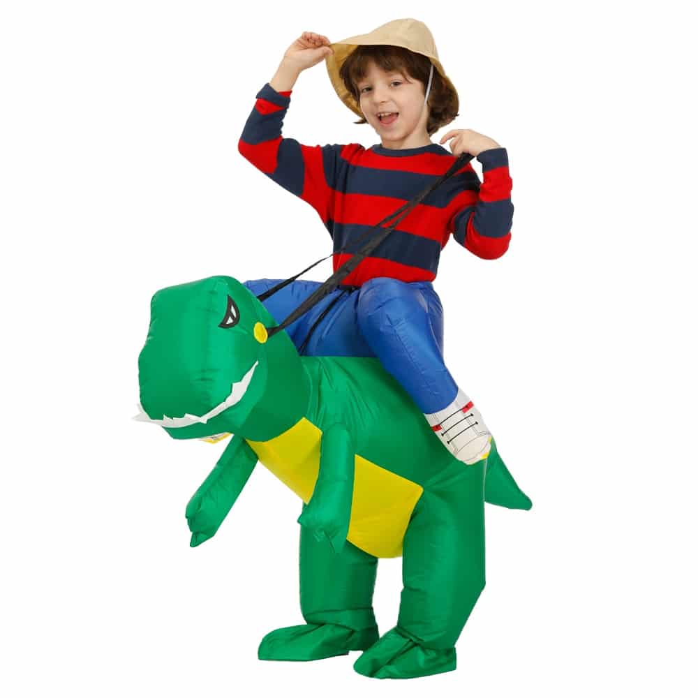 Costume de dinosaure gonflable Triceratops vert pour enfants a3b63c25 ce40 4ada ad4c c23cbbe8fb09