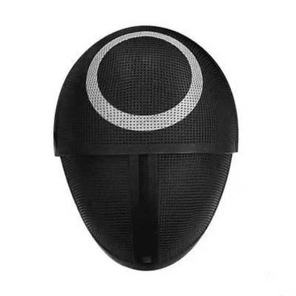 Déguisement masque Squid Game de garde avec le symbole rond sur le front