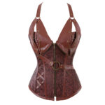 Déguisement de corset Viking de couleur marron