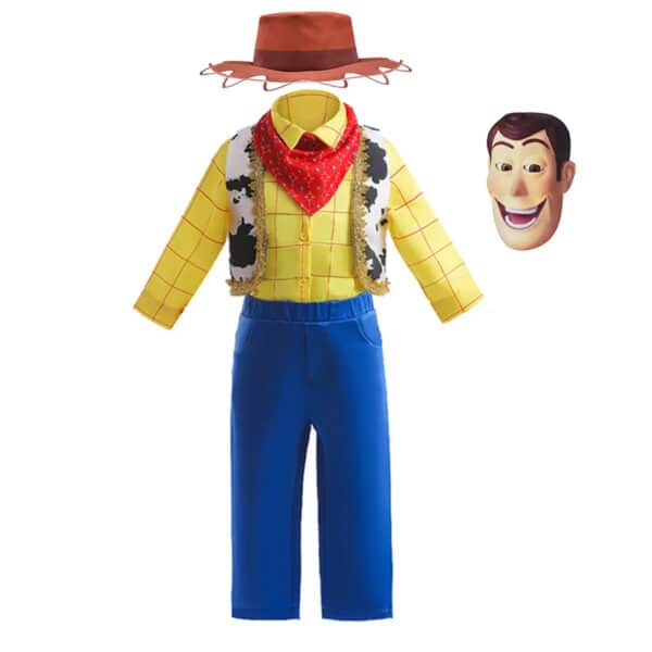 Déguisement pour Bébés Cow-boy Woodie avec un fond blanc