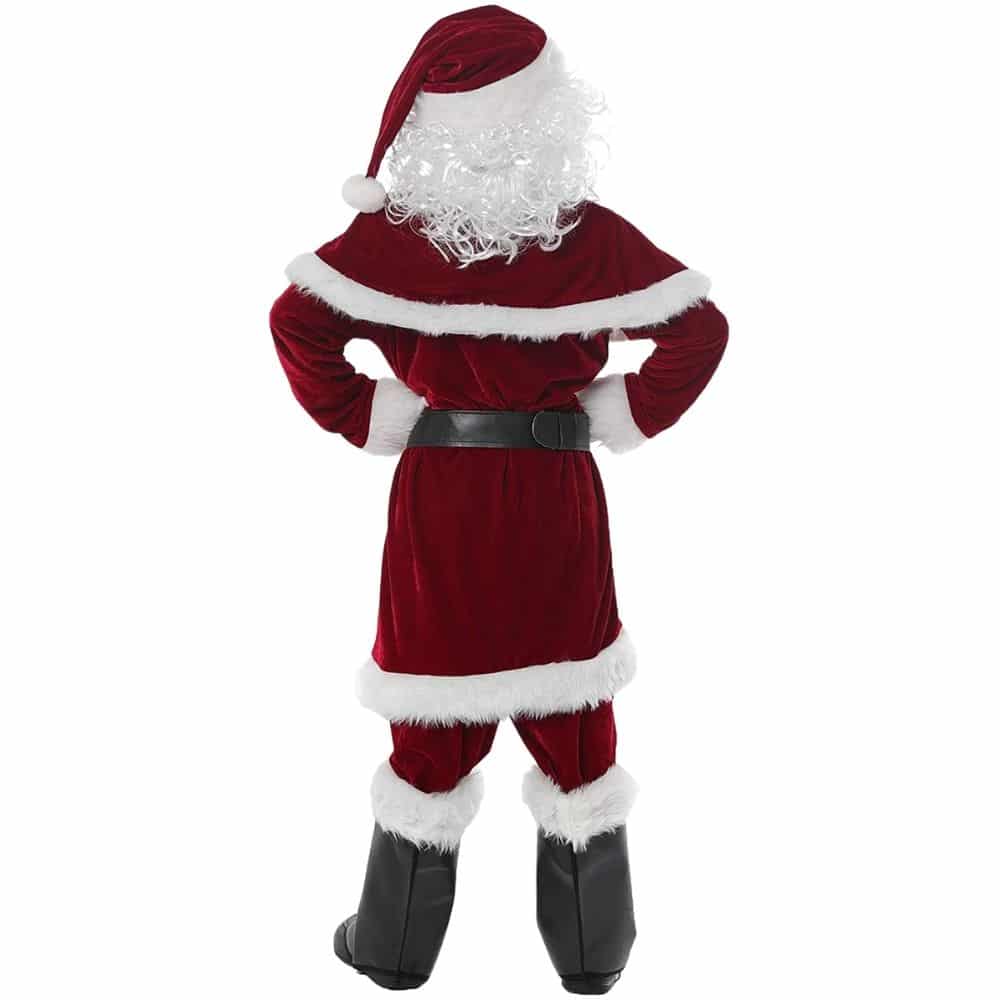 Déguisement de Père Noël avec motifs dorés – Image 4