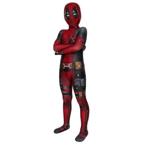 Déguisement Deadpool pour enfant sur fond blanc