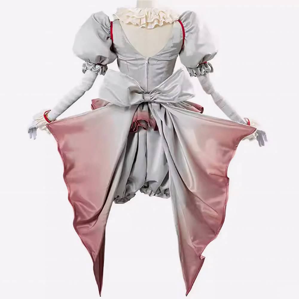 Déguisement clown Ça pour femme Halloween avec grand noeud – Image 4
