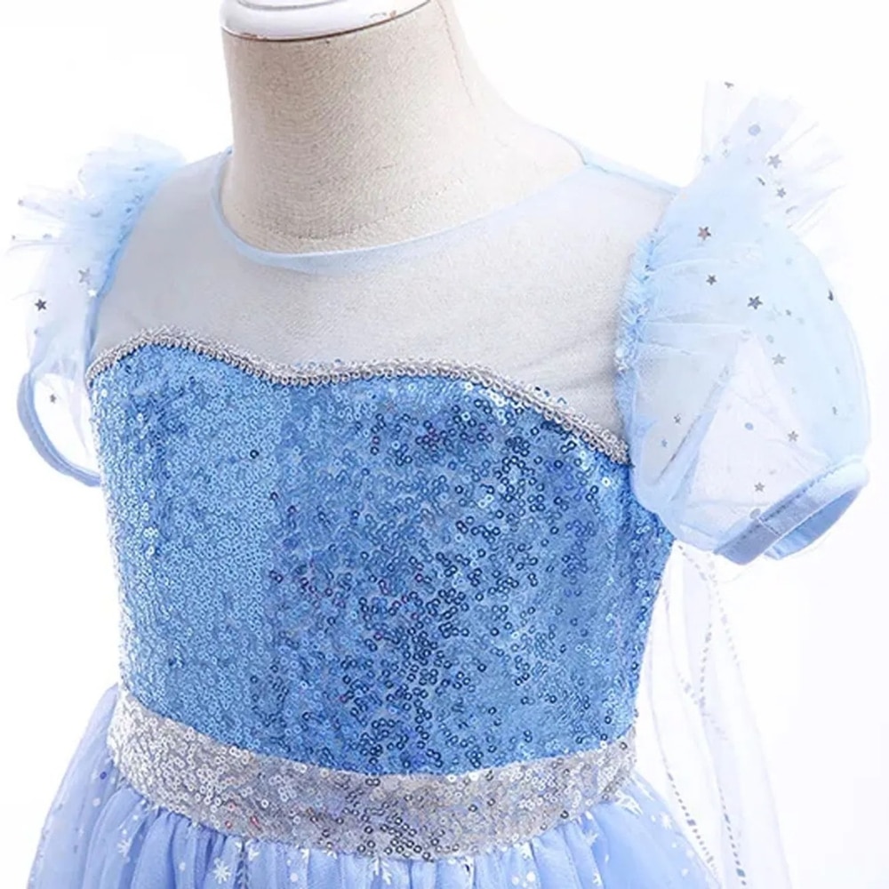 Robe princesse LED déguisement Elsa Reine des Neiges – Image 6