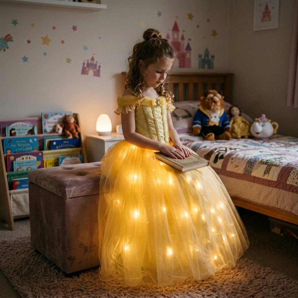 Robe princesse LED déguisement la Belle et la Bête – Image 3