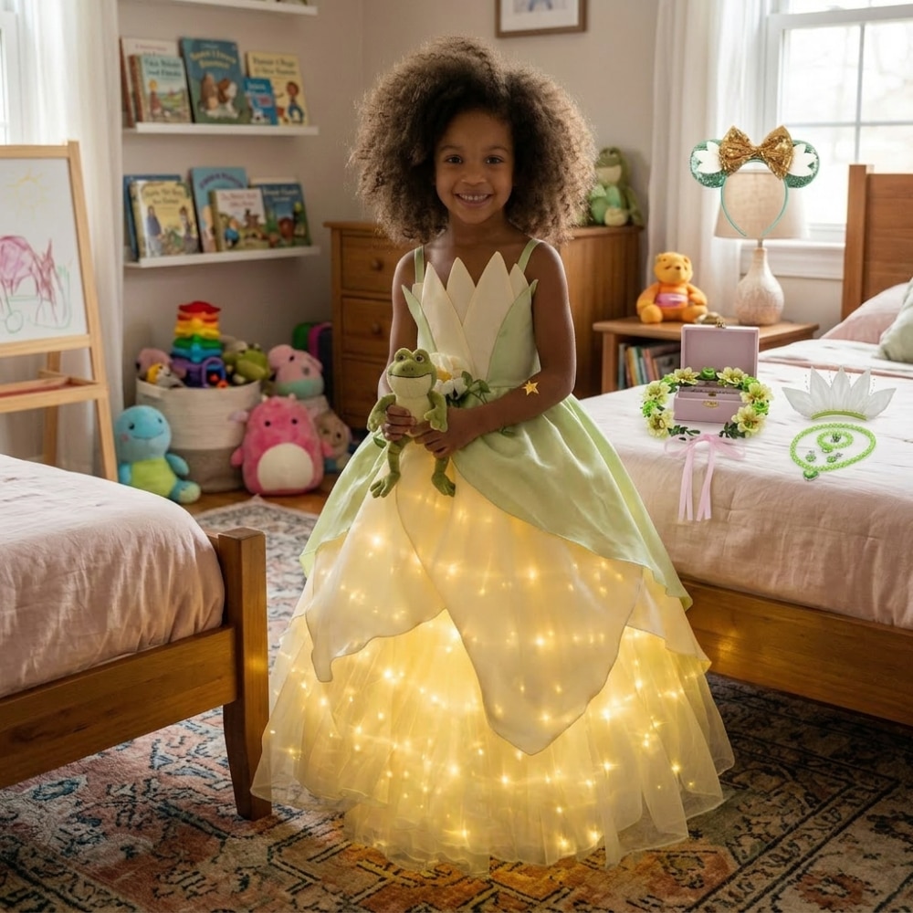 Robe princesse LED déguisement la Princesse et la Grenouille – Image 5